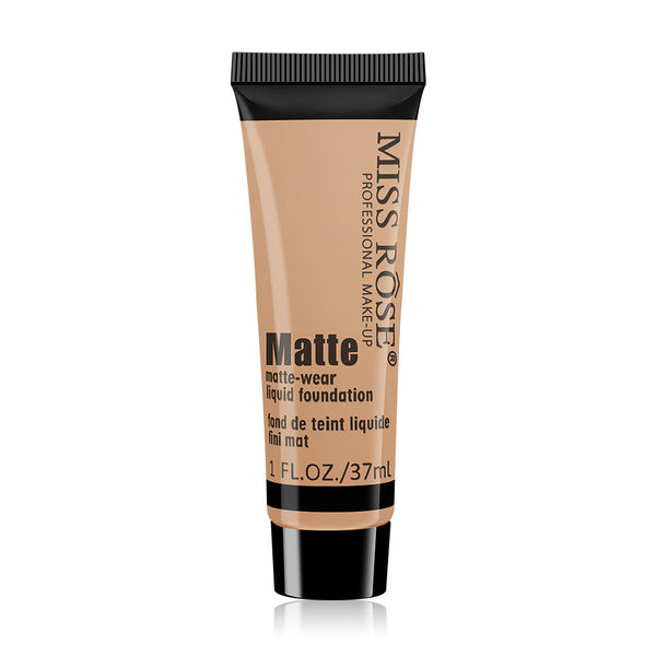 Missrose New Matte Waterproof Concealer Foundation Cream, Freshing and Moistrurizing Long-Lasting Cleansing Liquid Foundation 37ml