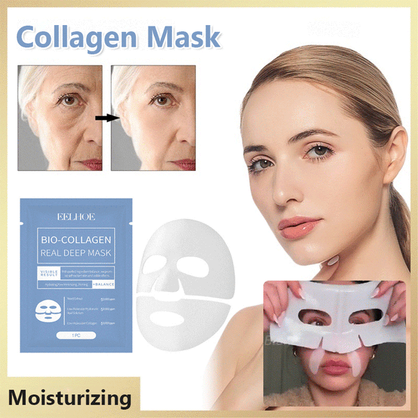 Coco Beauty Bio Collagen Mask, 8PCS Bio Collagen Face Mask Coco Beauty Overnight, CocoBeauty Collagen Mask, Deep Collagen Anti Wrinkle Lifting Mask (8 pcs)